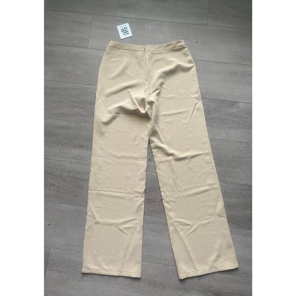 NWT Blithe Los Angeles Tan Wide Leg Trouser‎ Size Large - Picture 2 of 3